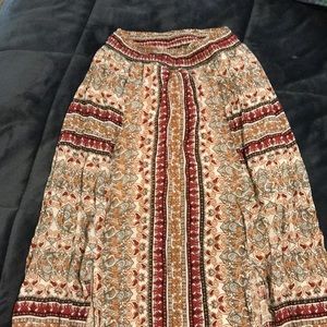 Boho maxi skirt